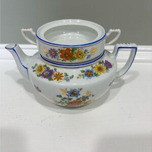 VTG LDB & Co  German Floral Teapot and Cup